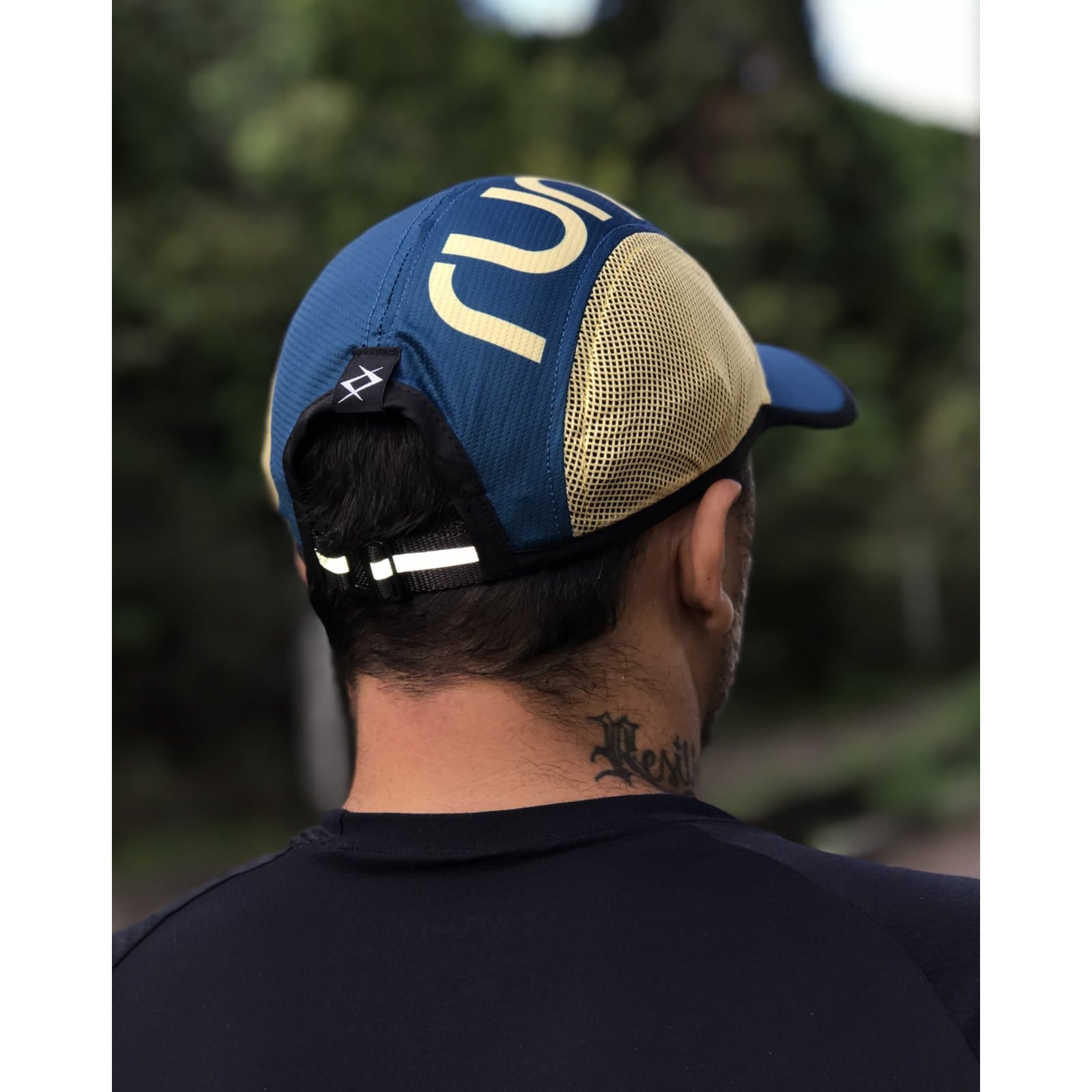 Five Panel Aba Curva RUN AZUL Refletivo — foto 3