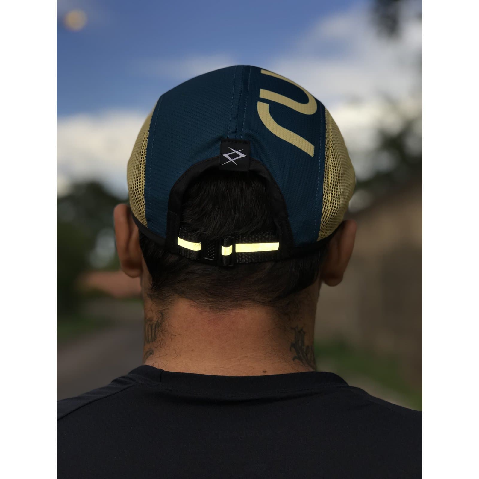 Five Panel Aba Curva RUN AZUL Refletivo — foto 4